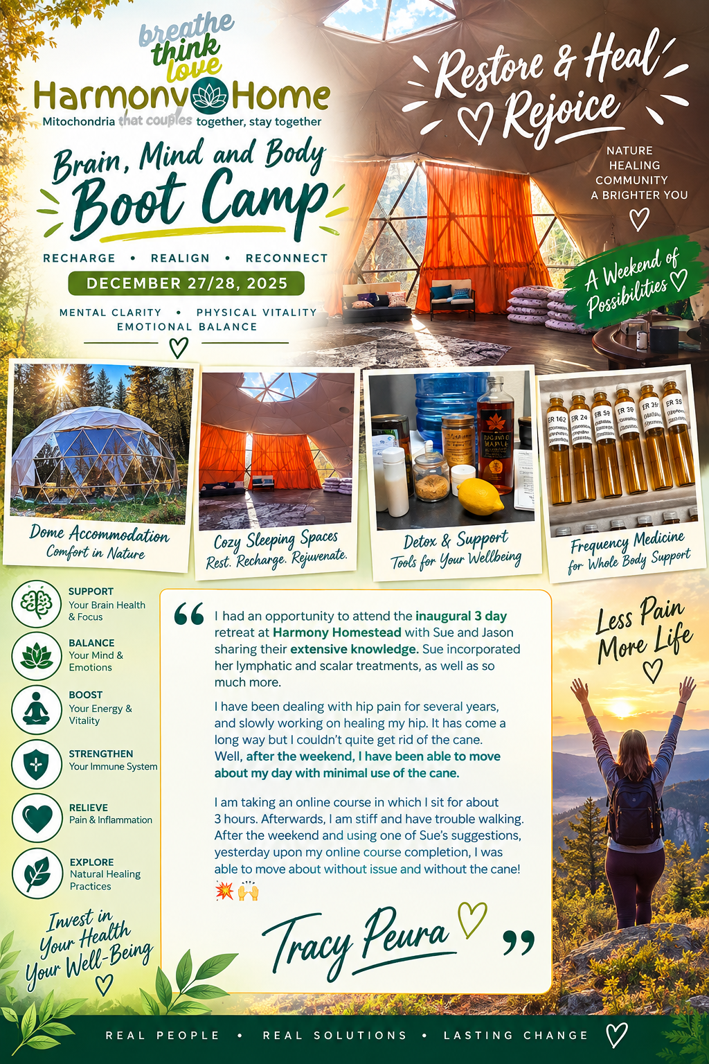 Tracy Peura — retreat experience at Harmony@Home